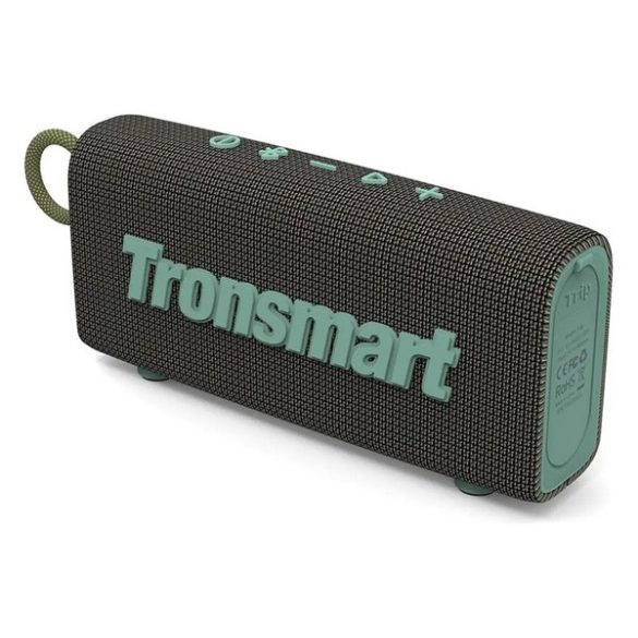 TRONSMART TRIP bluetooth hordozható hangszóró (v5.3, 10W, Type-C csatlakozó, IPX7 vízálló) SÖTÉTZÖLD