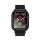 USAMS pótszíj (egyedi méret, textil, tépőzáras, állítható, szilikon keret) FEKETE Apple Watch Series 5 40mm, Apple Watch Series 4 40mm, Apple Watch Series SE 40mm, Apple Watch Series 6 40mm,