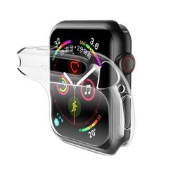   USAMS szilikon keret (egyedi méret, ultravékony) ÁTLÁTSZÓ Apple Watch 4/5/6/SE/SE2 (44mm)