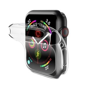 USAMS szilikon keret (egyedi méret, ultravékony) ÁTLÁTSZÓ Apple Watch 4/5/6/SE/SE2 (44mm)