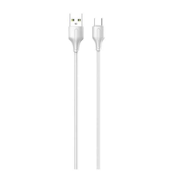 LDNIO LS540 adatkábel (USB - Type-C, 2.4A, 20cm) FEHÉR