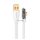 USAMS ICEFLAKE adatkábel (USB - Type-C, 6A, 66W, PD gyorstöltő, 120cm, 90 fokos) FEHÉR USAMS ICEFLAKE adatkábel (USB - Type-C, 6A, 66W, PD gyorstöltő, 120cm, 90 fokos) FEHÉR