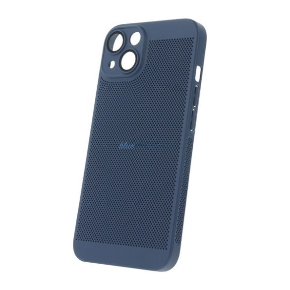 Műanyag telefonvédő (légáteresztő, lyukacsos minta, kamera védelem) SÖTÉTKÉK Samsung Galaxy S20 FE (SM-G780)