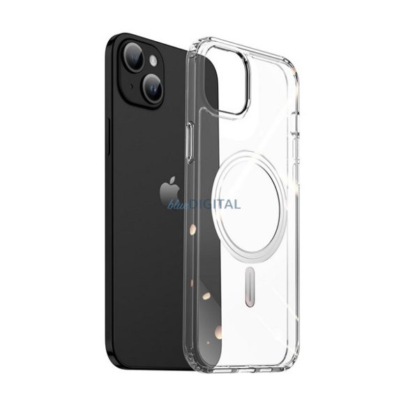 DUX DUCIS CLIN műanyag telefonvédő (közepesen ütésálló, szilikon keret, légpárnás sarok, Magsafe kompatibilis) ÁTLÁTSZÓ Apple iPhone 15