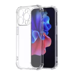   Szilikon telefonvédő (közepesen ütésálló, légpárnás sarok) ÁTLÁTSZÓ Apple iPhone 15 Pro