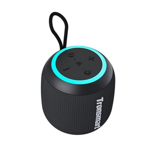 TRONSMART T7 MINI bluetooth hordozható hangszóró (v5.3, 2500mAh belső akku, 15W, IPX7 vízálló) FEKETE 