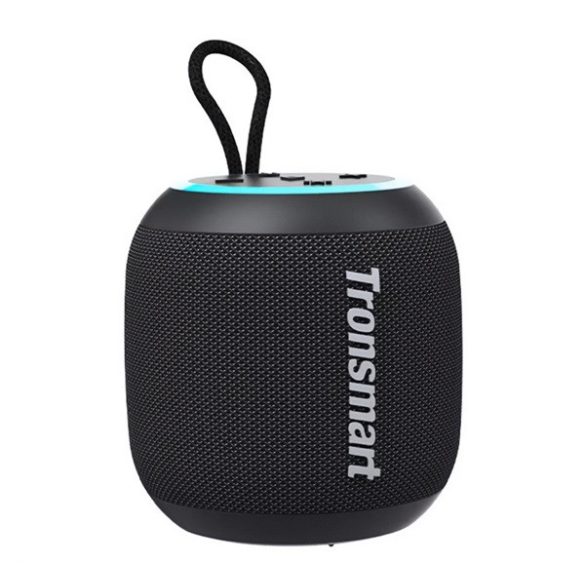 TRONSMART T7 MINI bluetooth hordozható hangszóró (v5.3, 2500mAh belső akku, 15W, IPX7 vízálló) FEKETE 