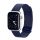 DUX DUCIS pótszíj (egyedi méret, kicsi, alumínium, milánói, mágneses) SÖTÉTKÉK Apple Watch Series 1 38mm, Apple Watch Series 2 38mm, Apple Watch Series 3 38mm, Apple Watch Series 4 40mm, Apple Watch Series 5 40mm, Apple Watch Series 6 40mm, Apple Wa