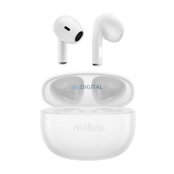 MIBRO EARBUDS 4 bluetooth fülhallgató SZTEREO (v5.3, TWS, mikrofon, zajszűrő, IPX4 vízálló + töltőtok) FEHÉR