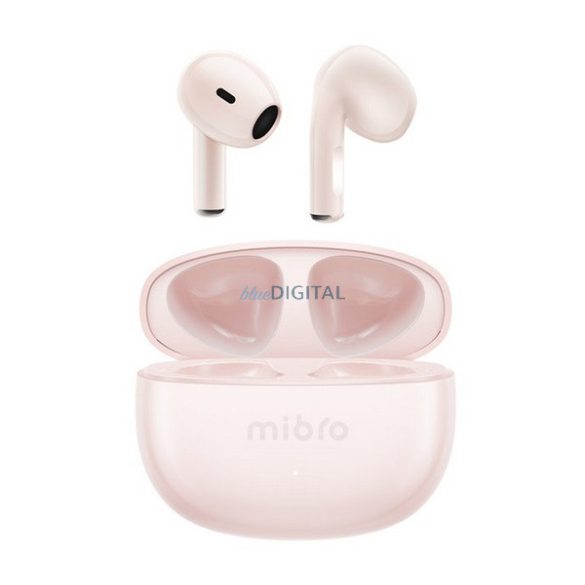 MIBRO EARBUDS 4 bluetooth fülhallgató SZTEREO (v5.3, TWS, mikrofon, zajszűrő, IPX4 vízálló + töltőtok) RÓZSASZÍN