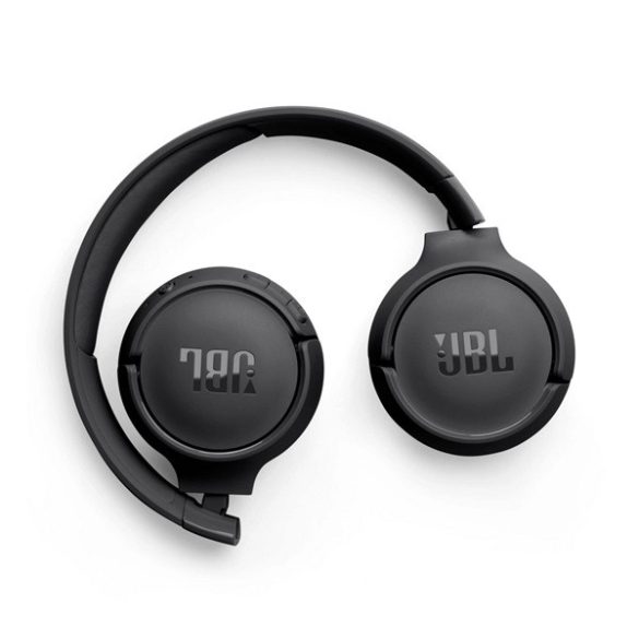 JBL TUNE 520BT bluetooth fejhallgató SZTEREO (v5.3, mikrofon, multipoint, összehajtható) FEKETE