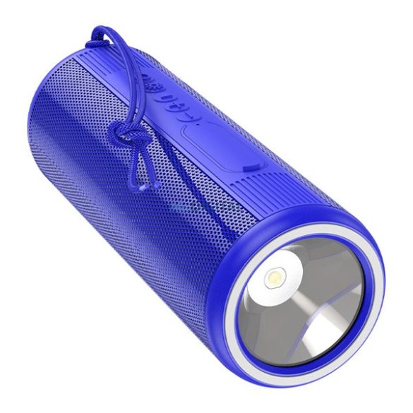 HOCO HC11 bluetooth hordozható hangszóró (v5.0, 1200mAh, TransFlash kártyaolvasó, 10W, zseblámpa funkció) SÖTÉTKÉK