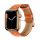 HOCO WA18 pótszíj (egyedi méret, nagy, szilikon, bőr hatású, állítható, 3D rombusz) NARANCSSÁRGA Apple Watch Series 1 42mm, Apple Watch Series 2 42mm, Apple Watch Series 3 42mm, Apple Watch Series 4 44mm, Apple Watch Series 5 44mm, Apple Watch Series