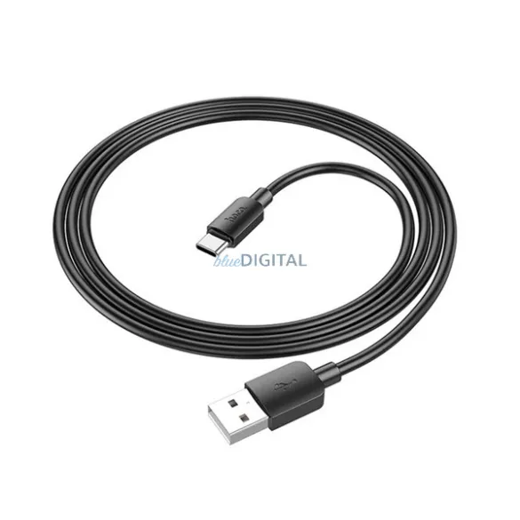 HOCO X96 adatkábel (USB - Type-C, 3A, 27W, PD gyorstöltő, 100cm) FEKETE
