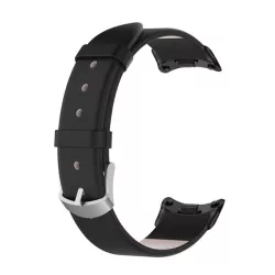   Pótszíj (egyedi méret, műanyag, bőr hatású) FEKETE Xiaomi Band 8