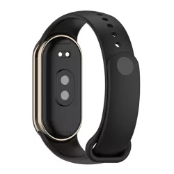Pótszíj (egyedi méret, szilikon) FEKETE Xiaomi Band 8