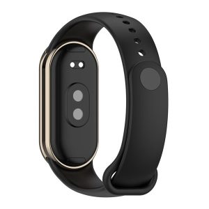 Pótszíj (egyedi méret, szilikon) FEKETE Xiaomi Band 8