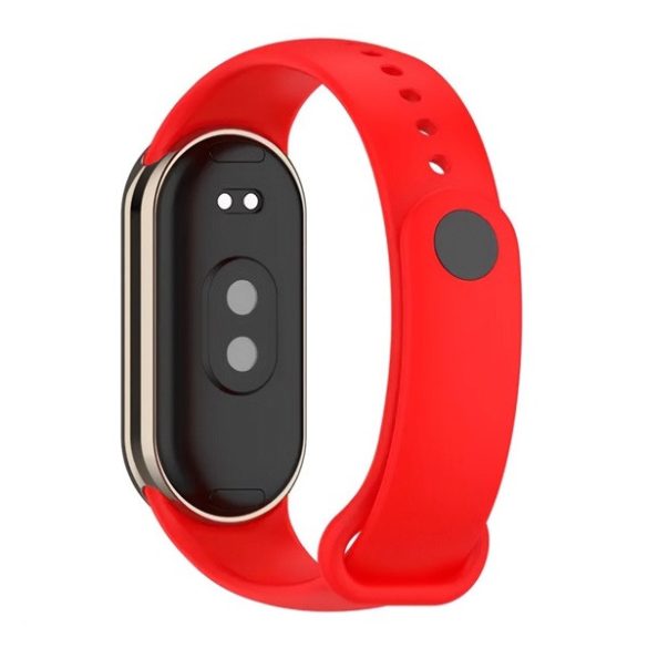 Pótszíj (egyedi méret, szilikon) PIROS Xiaomi Band 8