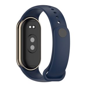 Pótszíj (egyedi méret, szilikon) SÖTÉTKÉK Xiaomi Band 8