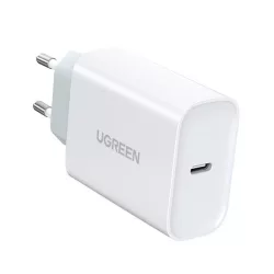  UGREEN hálózati töltő Type-C aljzat (30W, PD gyorstöltő 4.0) FEHÉR