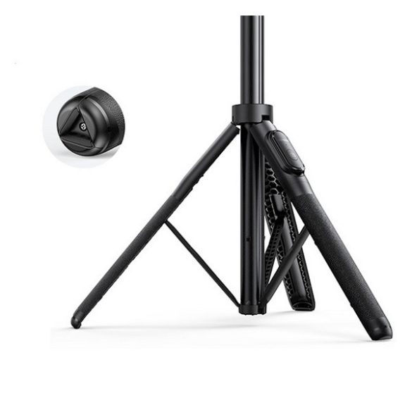 UGREEN szelfibot (univerzális, alumínium tripod állvány, állítható, bluetooth távkioldó, 150cm) FEKETE