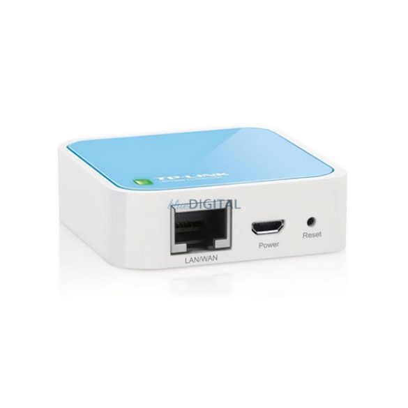 TP-LINK TL-WR702N WIFI router (Ethernet port, HOTSPOT, 300 Mbps, 4G LTE) FEHÉR / VILÁGOSKÉK