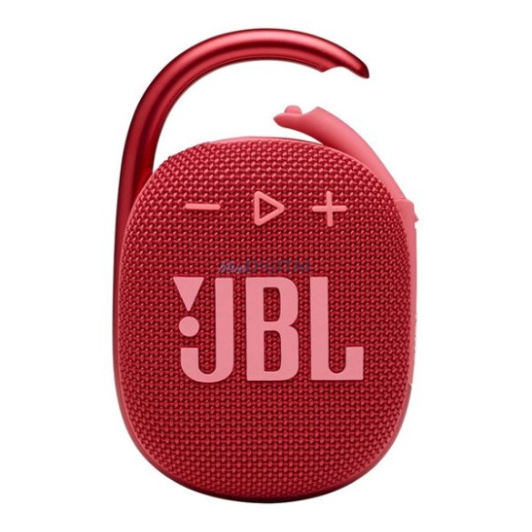 JBL CLIP4 bluetooth hordozható hangszóró (v5.1, 1050mAh belső akku, 5W, IPX67 vízálló) PIROS