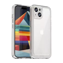   Műanyag telefonvédő (szilikon keret, közepesen ütésálló, átlátszó hátlap) ÁTLÁTSZÓ Apple iPhone 15