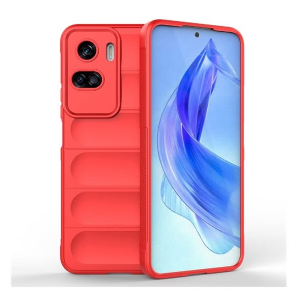 Szilikon telefonvédő (közepesen ütésálló, kamera védelem, 3D minta) PIROS Honor 90 Lite 5G