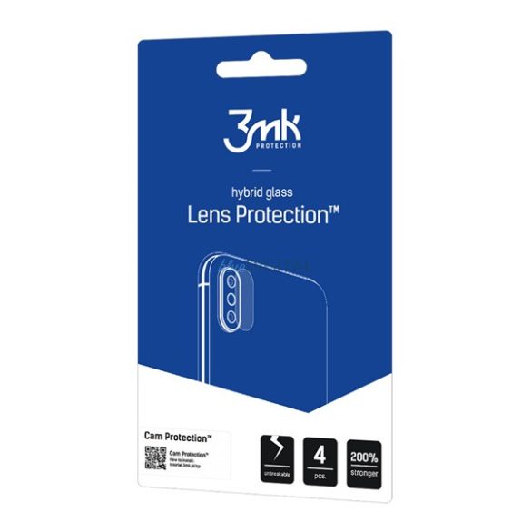 3MK LENS PROTECTION kameravédő üveg 4db (flexibilis, karcálló, ultravékony, 0.2mm, 7H) ÁTLÁTSZÓ Oppo Reno 10 5G, Oppo Reno 10 Pro 5G
