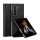 DUX DUCIS BRIL műanyag telefonvédő (közepesen ütésálló, bőr hatású hátlap, asztali tartó, rombusz minta) FEKETE Samsung Galaxy Z Fold5 5G (SM-F946)