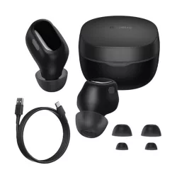   BASEUS BOWIE WM01 bluetooth fülhallgató SZTEREO (v5.3, TWS, mikrofon + töltőtok) FEKETE