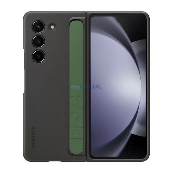 SAMSUNG szilikon telefonvédő (matt, beépített szíj) GRAFIT Samsung Galaxy Z Fold5 5G (SM-F946)
