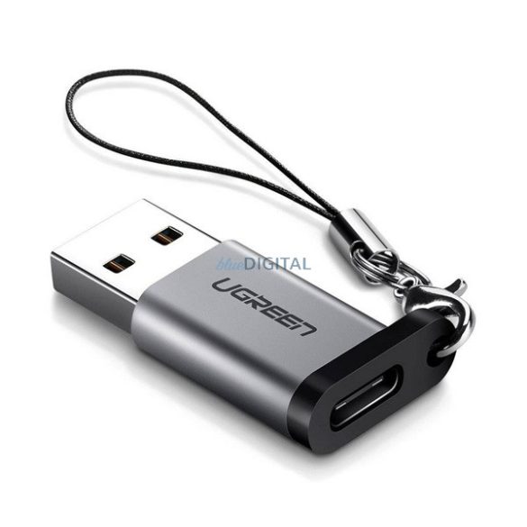 UGREEN adapter (USB - Type-C aljzat, adatátvitel és töltés) SZÜRKE