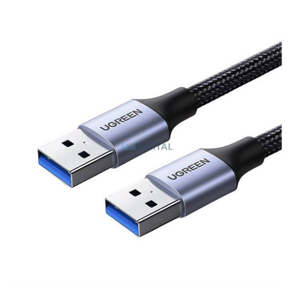 UGREEN adatkábel hosszabbító (USB - USB, 200cm, cipőfűző) FEKETE