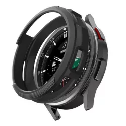  SPIGEN LIQUID AIR szilikon óra keret (ütésállóság) FEKETE Samsung Galaxy Watch 6 Classic 43mm (SM-R950)
