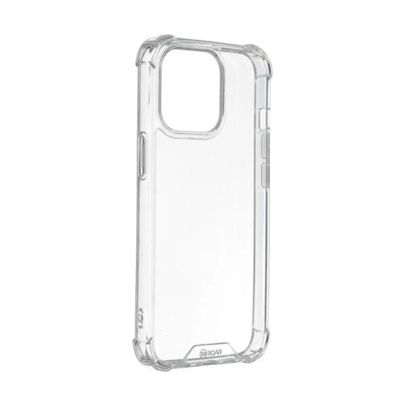 ROAR JELLY ARMOR műanyag telefonvédő (szilikon keret, közepesen ütésálló, légpárnás sarok) ÁTLÁTSZÓ Apple iPhone 15 Pro Max