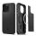 SPIGEN MAG ARMOR műanyag telefonvédő (közepesen ütésálló, Apple Magsafe kompatibilis, csíkos minta) FEKETE Apple iPhone 15 Pro Max