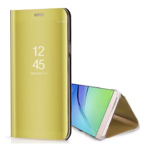 Tok álló (aktív FLIP, oldalra nyíló, asztali tartó funkció, tükrös felület, Mirror View Case) ARANY Honor 90 Lite 5G