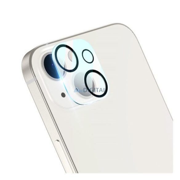ESR kameravédő üveg (lekerekített szél, karcálló, 9H) ÁTLÁTSZÓ Apple iPhone 15 Plus, iPhone 15