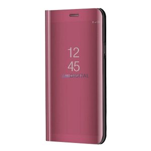 Tok álló (aktív FLIP, oldalra nyíló, asztali tartó, tükrös) RÓZSASZÍN Samsung Galaxy S23 FE (SM-S711)