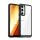 Műanyag telefonvédő (szilikon keret, ütésállóság, átlátszó hátlap) FEKETE Samsung Galaxy S23 FE (SM-S711)