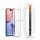 SPIGEN EZ FIT HD képernyővédő üveg (2.5D, tokbarát, ultravékony, 0.2mm, 9H + segédkeret) FEKETE Apple iPhone 15 Pro