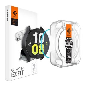 SPIGEN EZ FIT kijelzővédő üveg 2db (2.5D, 0.2mm, ultravékony, 9H) ÁTLÁTSZÓ Samsung Galaxy Watch 6 44mm (SM-R940), Samsung Galaxy Watch 6 eSIM 44mm (SM-R945)