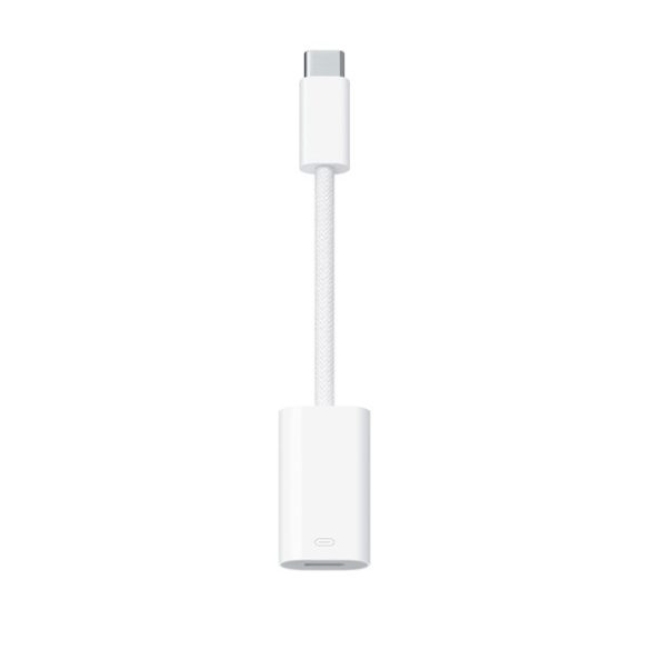 APPLE adapter kábel (lightning aljzat - Type-C) FEHÉR 