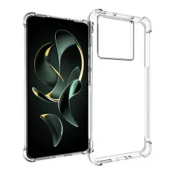   Szilikon telefonvédő (közepesen ütésálló, légpárnás sarok) ÁTLÁTSZÓ Xiaomi 13T Pro, Xiaomi 13T