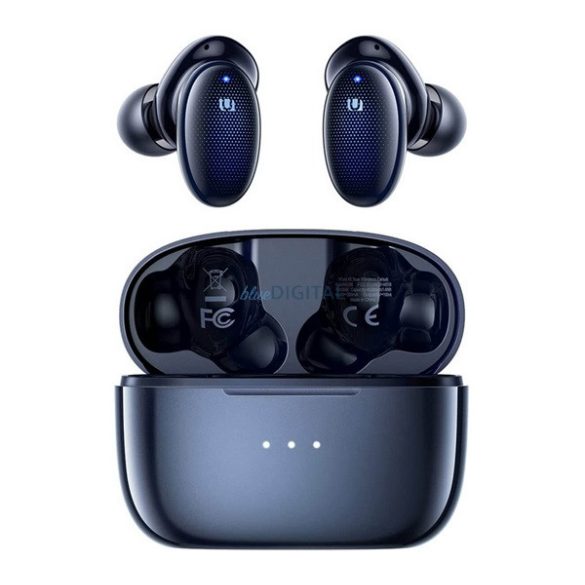 UGREEN HITUNE X5 bluetooth fülhallgató SZTEREO (v5.2, TWS, mikrofon, aktív zajszűrő, IPX5 vizálló + töltőtok) SÖTÉTKÉK