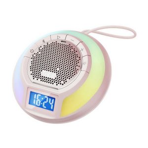 TRIBIT AQUAEASE BTS11 bluetooth hangszóró (v5.3, 2200mAh belső akku, IPX7 vízálló, LED) RÓZSASZÍN