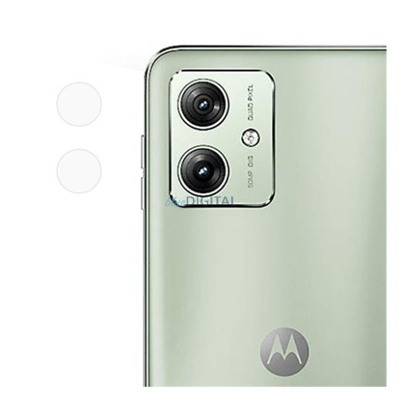 Kameravédő üveg (karcálló, 0.3mm, 9H, NEM íves) ÁTLÁTSZÓ Motorola Moto G54 5G (XT2343)