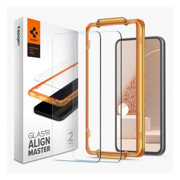 SPIGEN ALM FC képernyővédő üveg 2db (2.5D, ujjlenyomatmentes, extra karcálló, 9H, ultravékony, színkiemelés) ÁTLÁTSZÓ Samsung Galaxy S23 FE (SM-S711)